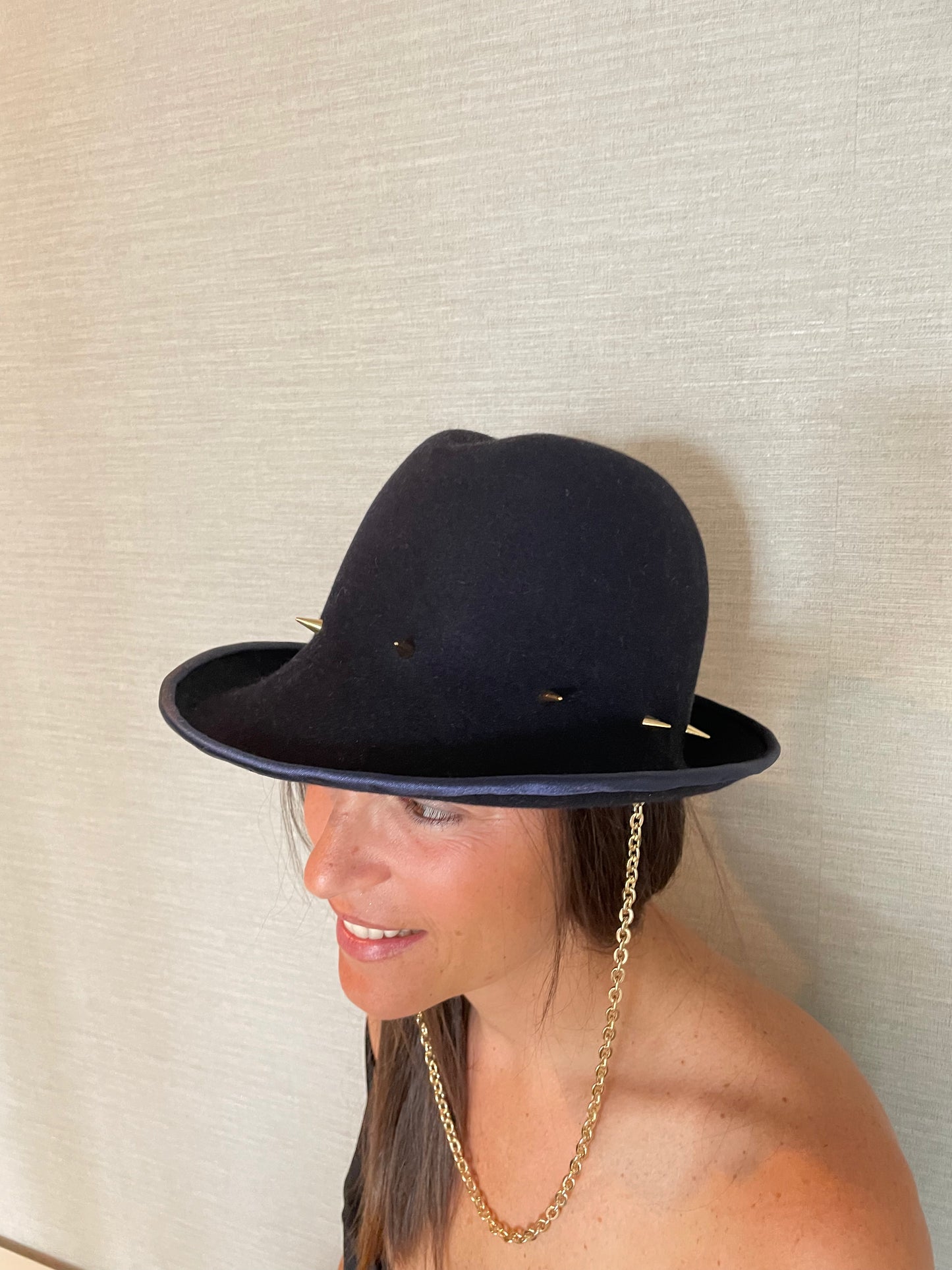 Spikes & Chain Hat For A Rock Star