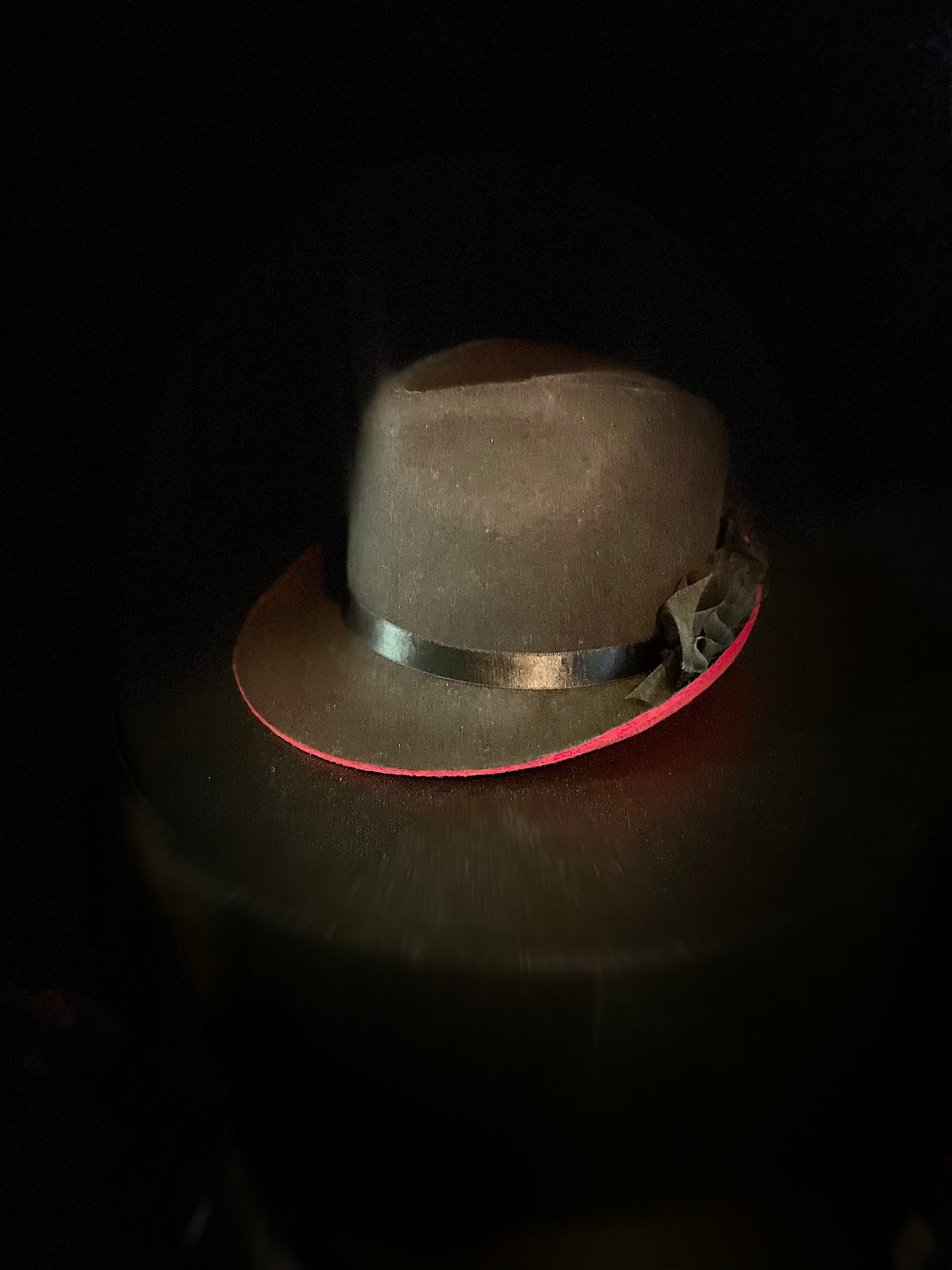 Black & Red Masculine Fedora