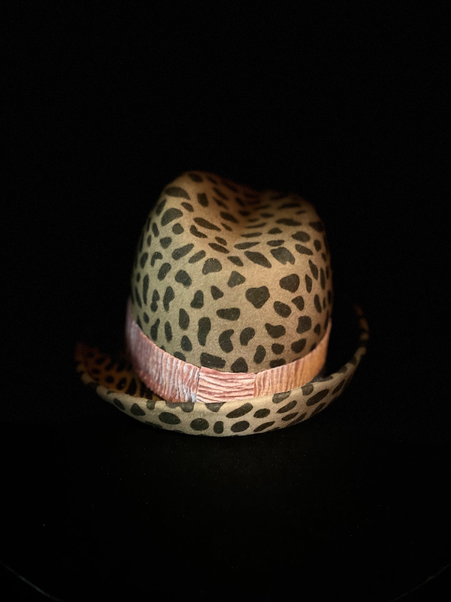 Leopard Wool Fedora