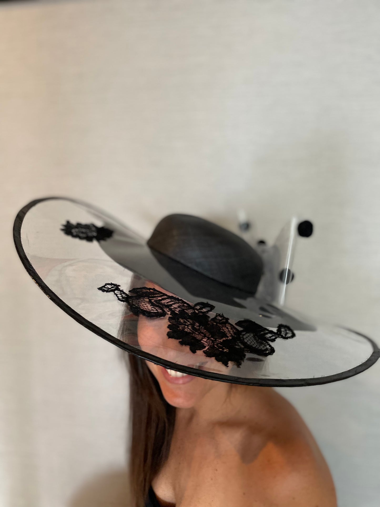 Transparent vinyl hat